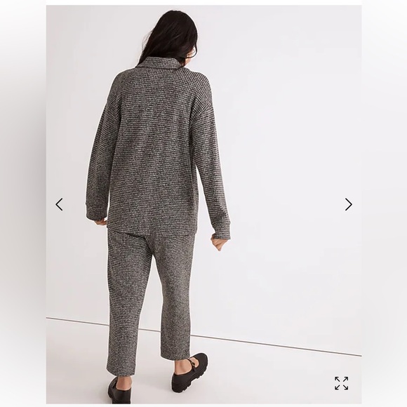 Madewell Brushed Knit Redford Blazer in Houndstooth Check - Picture 3 of 8